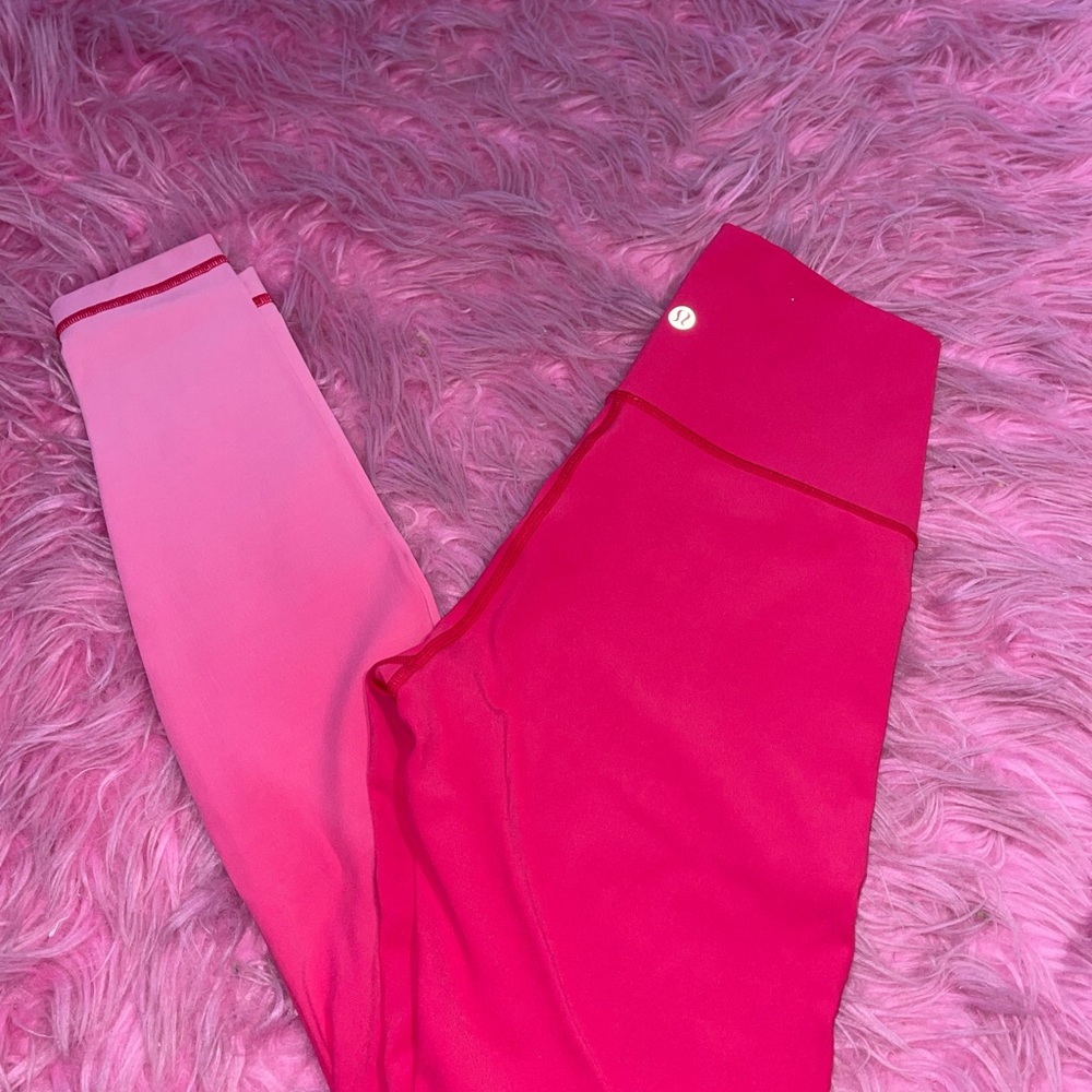 Hot pink lululemon leggings